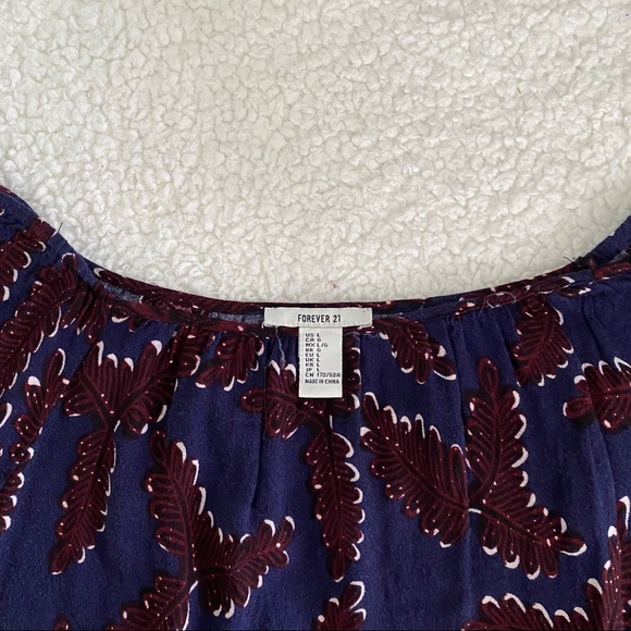 Forever 21 Patterned Off the Shoulder Top - Picture 2 of 4